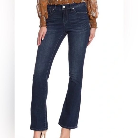 Seven7 High Rise Slim Flare Jeans Women’s Size 28 Blue Stretch Denim - Picture 1 of 7